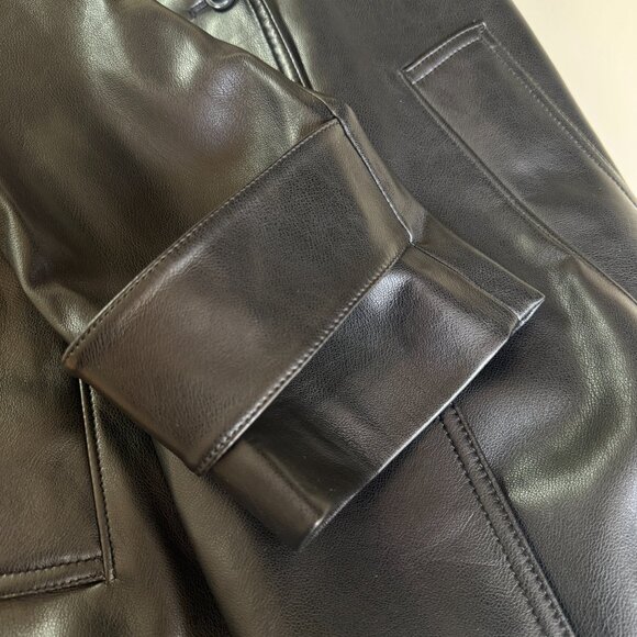 Gap Vegan Leather Trench Coat - Picture 9 of 13